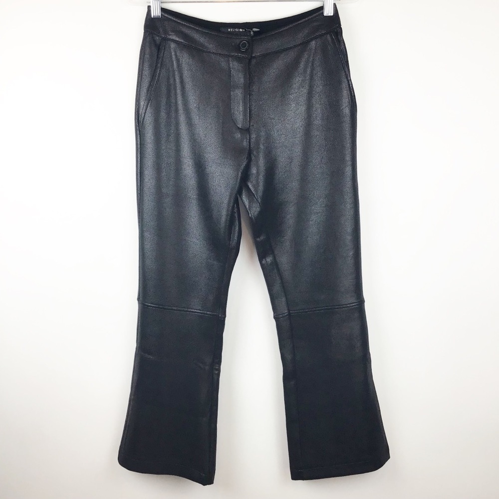 Religion Clothing UK Brand Jet Black Pants l W-10